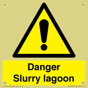 Danger Slurry lagoon